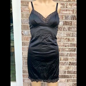 Black Lace Classic Cabernet Chemise Slip